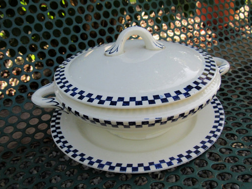 Ancienne soupière faïence - soupière,