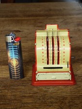 Ancien jouet tôle miniature caisse enregistreuse épicerie made in Germany 1930