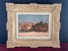 Jules-Émile Zingg 1882-1942 - Huile sur bois - " Paysage d'été "  Franche-Comté