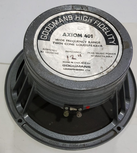 Vintage goodmans axiom - 12, 8