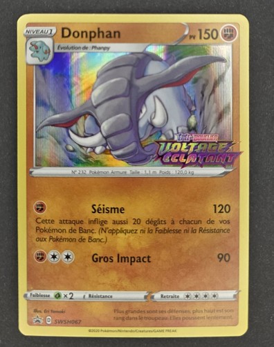 Carte pokémon donphan swsh067 - carte,