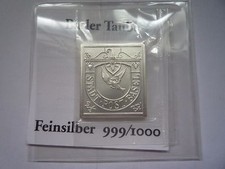 TIMBRE ARGENT MASSIF COLOMBE DE BALE