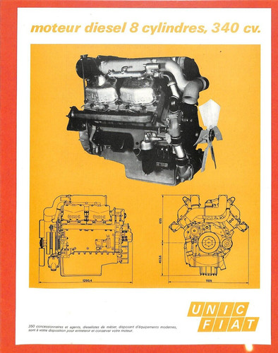 Unic fiat moteur 340 - /, cv