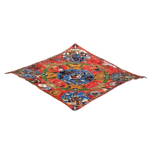 Foulard soie plissé hermes - foulard, en