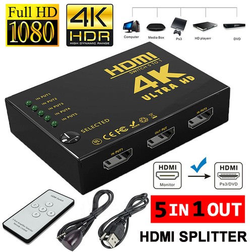 Commutateur hdmi hub 1080p - 4k,