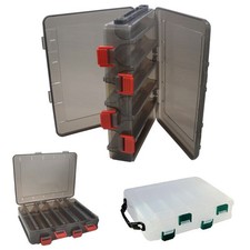 Boîte de rangement transparente crochet d'appât de pêche boîte de matériel de pêche portable