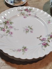 6 assiettes plates en porcelaine de limoges haviland modèle Sylvie 