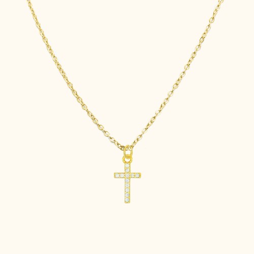 Collier chaine croix - collier,