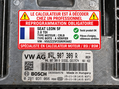 Calculateur moteur seat leon - moteur,