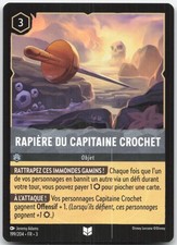 Carte Lorcana Rapière du Capitaine Crochet 199/204 Les Terres d'Encres Français