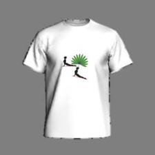 T-shirt femme manches courtes coton bio couleur blanc motif femme