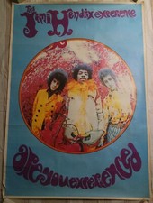 Jimi Hendrix Are You Experienced Poster / Affiche Originale 1968