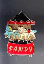 RARE PINS PIN'S .. JEU MANEGE CHEVAL HORSE FORAIN ATTRACTION SANDY ~BD