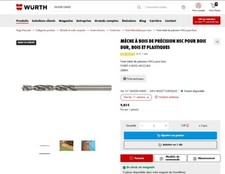 Foret Bois de précision HCS