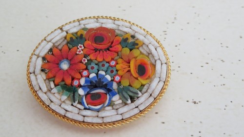 Broche micro mosaïque - broche,