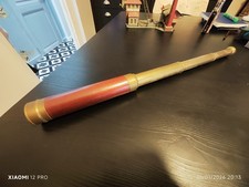 Ancienne longue vue en acajou