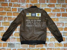 Chevignon Vintage Pilotes Veste en Cuir Spécial Air Wear Chaud Ciel Taille:S