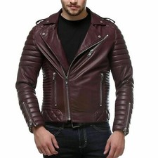 Veste En Cuir Biker En Cuir