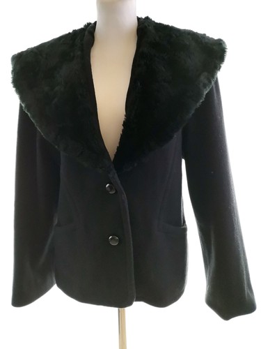 Vintage glam manteau noir - vintage,