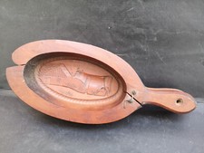 Moule a beurre ancien  bois fruitier origine Berry Longueur 35,5 cms