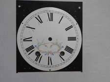 ancien cadran Emaillé mouvement mécanisme horloge comtoise XX° UHR CLOCK D.23cm