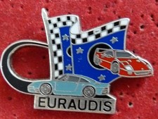 RARE PIN'S VOITURE FERRARI F 40 PORSCHE 911 EURAUDIS ZAMAC ARGENT LB CREATION