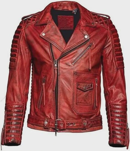 Blouson motard vintage homme
