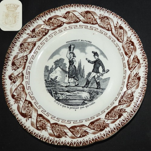 Gien xixème assiette - -,