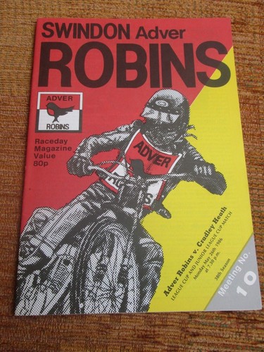 Programme speedway swindon - programme,