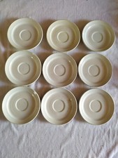 Lot De 9 Anciennes Coupelle De Tasse En Céramique, France. Bistrot . Vintage