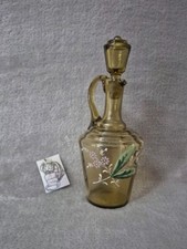Petite carafe en verre décor