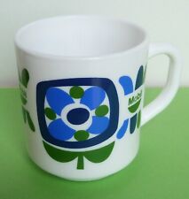 Mug MOBIL Tasse publicitaire Arcopal France Flower Vintage Années 70 TBE