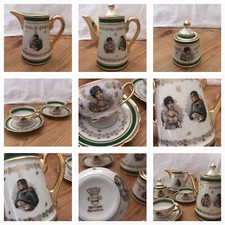 service à café en porcelaine Napoléon et Joséphine
