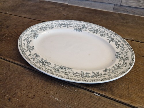 Plat ovale ancien - terre, de