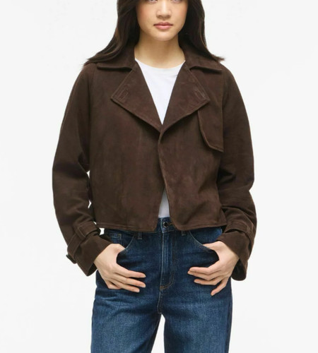 Trench coat court - en, daim