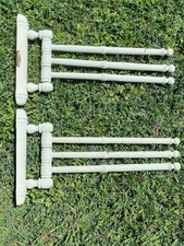 Paire de Porte-Serviette ,Torchon en Bois Articulé  ,Ancien