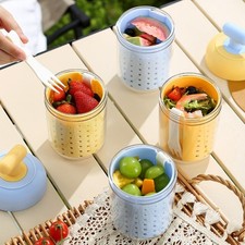 Tasse à Fruits Réutilisable avec Couvercle pour Petit Déjeuner Repas Prépara