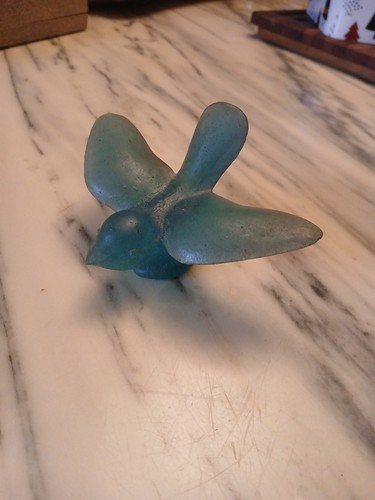 Pate verre oiseau - verre, style