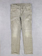 Jean Slim Levi's 511 W30 L32 Gris Dirtywash Streetwear Punk Grunge Zip Fly