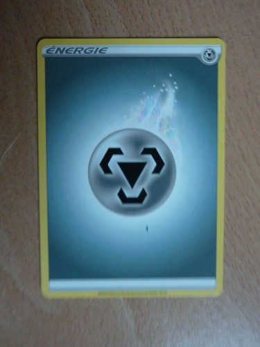 Carte pokémon energie - carte, métal