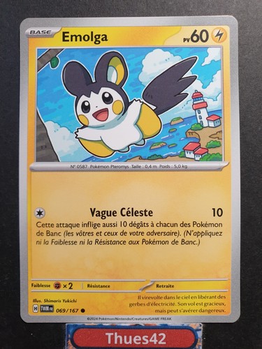 Carte pokémon emolga - pokémon,
