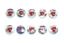 Série complète de 10 fèves