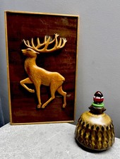 Tableau ancien en bois verni