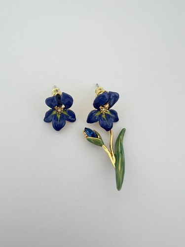 Les néréides enamel - enamel, earrings