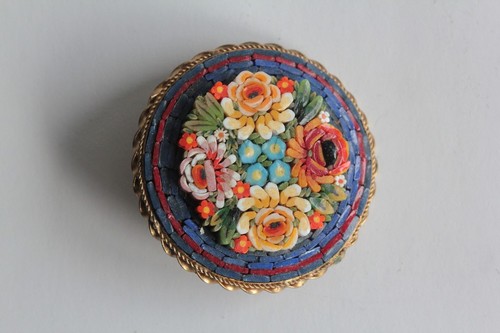 Broche micro mosaïque italie - broche,