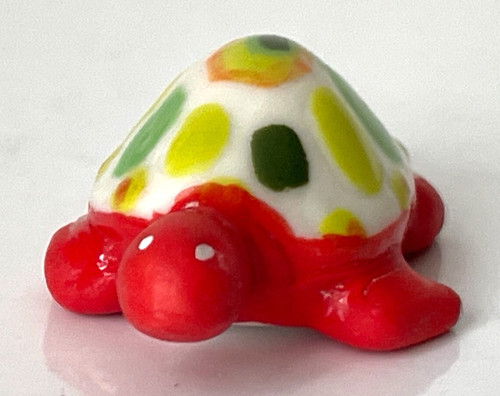 Fève pendentif tortue - rouge, &
