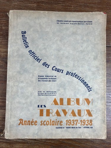 Album des travaux 1937 - des, 1938