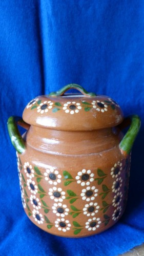 Ancien pot couvert poterie - , de