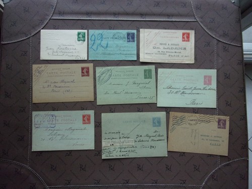 France lot entiers postaux - -,
