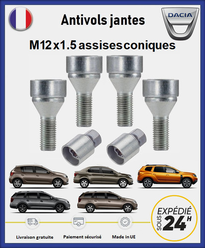Ecrous antivol roues - antivol,